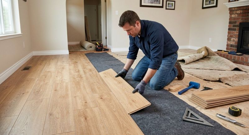 Laminate Floor Remodeling in East Hartford, CT