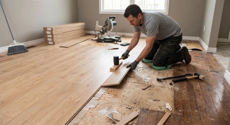 Laminate Floor Replacement in Longmeadow, MA