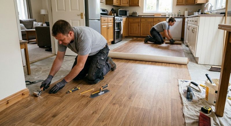 Linoleum Floor Installation in East Hartford, CT