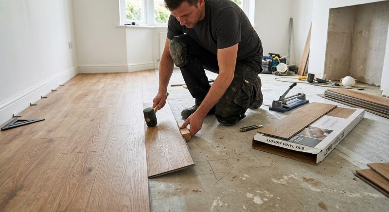 Luxury Vinyl Tile Installation in East Hampton, CT