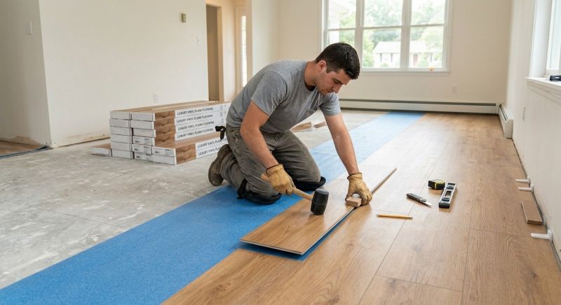 Luxury Vinyl Tile Installation in Suffield, CT