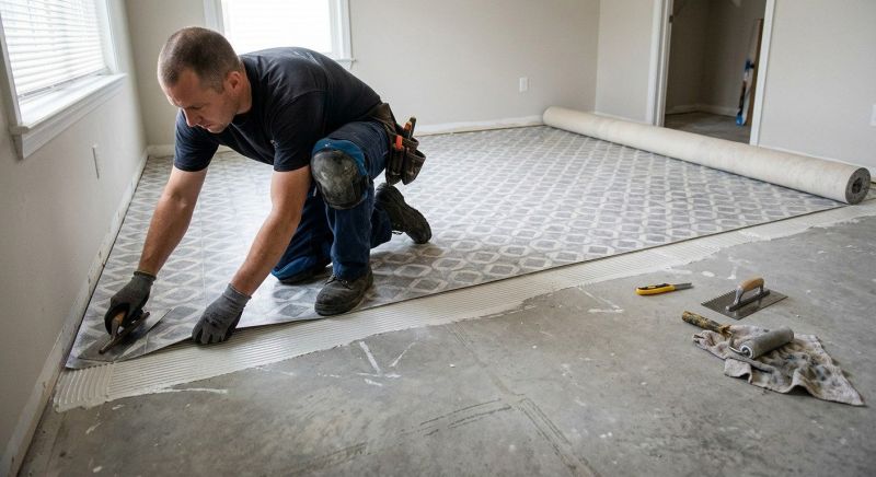 Sheet Flooring Installation in Durham, CT