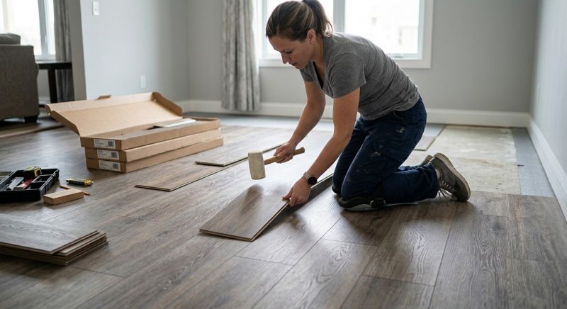 Vinyl Plank Floor Installation in East Hartford, CT